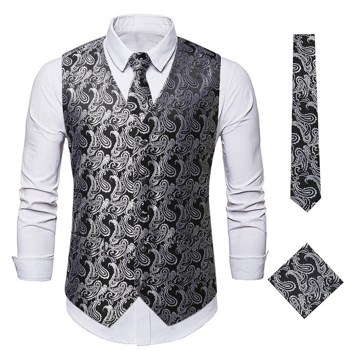 Herren Elegante Weste mit Paisleymuster Echoarchiv