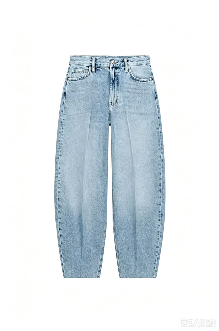 Damen Hochtaillierte Relaxed‑Fit Jeans mit konischem Bein Echo Archiv
