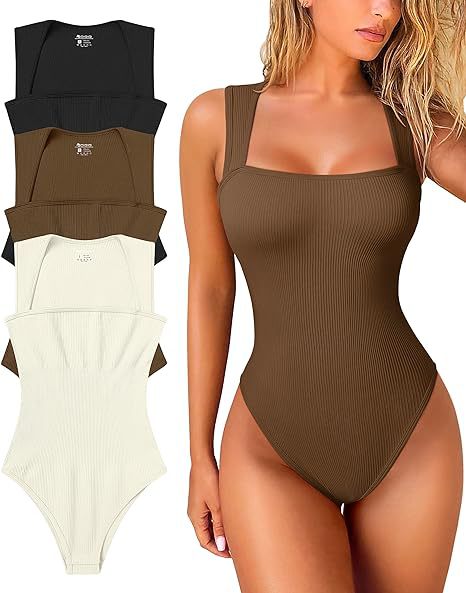 Damen Figurbetonter Bodysuit aus strukturiertem Ribstoff Echo Archiv