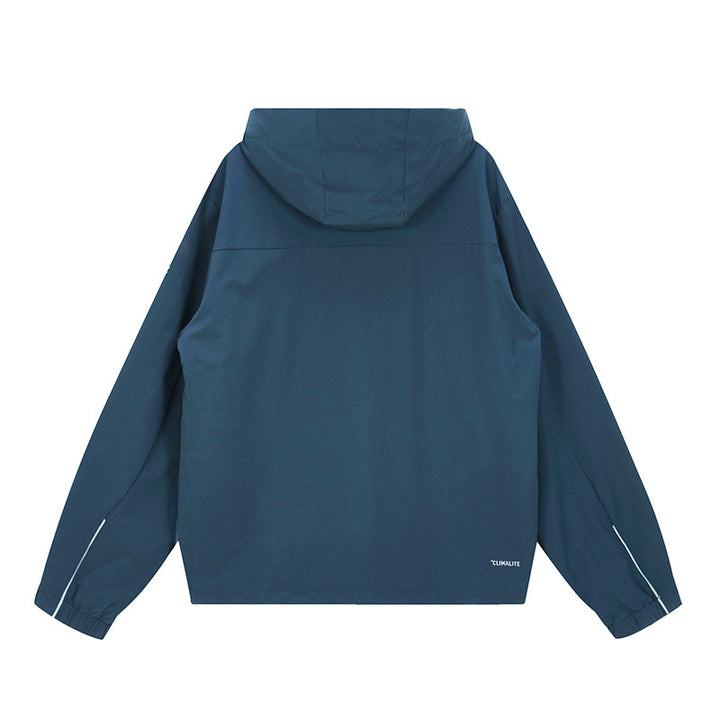Herren Leichte Outdoor-Jacke mit verstellbarer Kapuze und wasserdichtem Material Echoarchiv