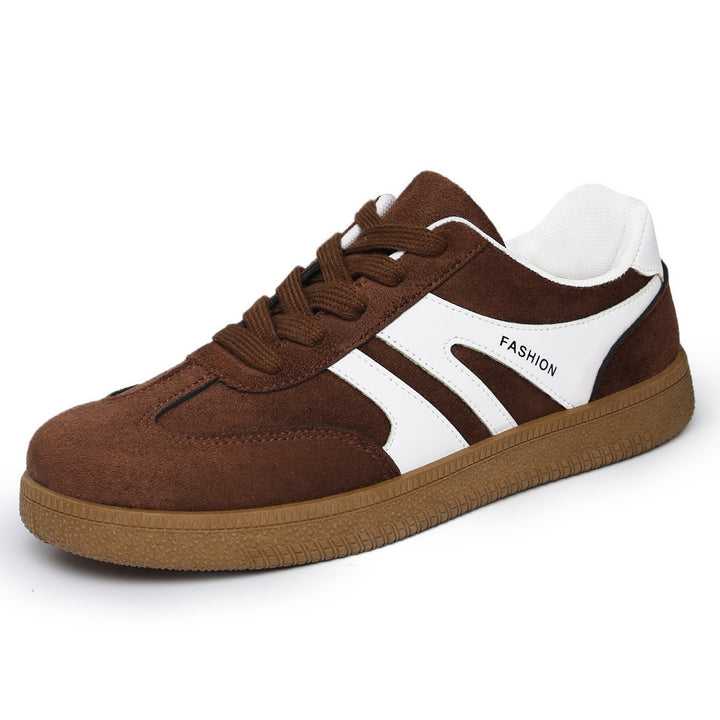 Herren nan retro Veloursleder Sneaker mit gepolstertem Fersenkragen und profilierter Gummilaufsohle Echo Archiv