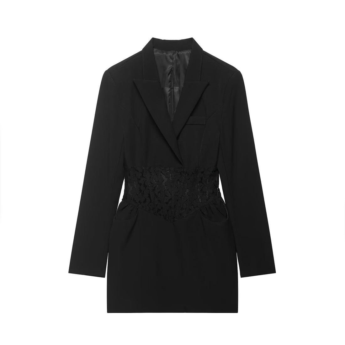 Damen Tailliertes Blazerkleid mit eingearbeiteter Spitzen‑Korsage Echo Archiv