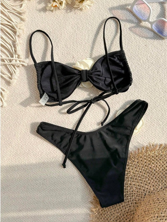 Damen Bikini-Set mit verspieltem Blumendetail Echo Archiv