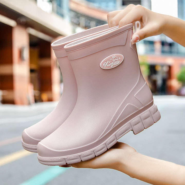 Damen Wasserdichte EVA-Ankle-Gummistiefelette mit rutschfester Profilsohle Echoarhiv – Varelle