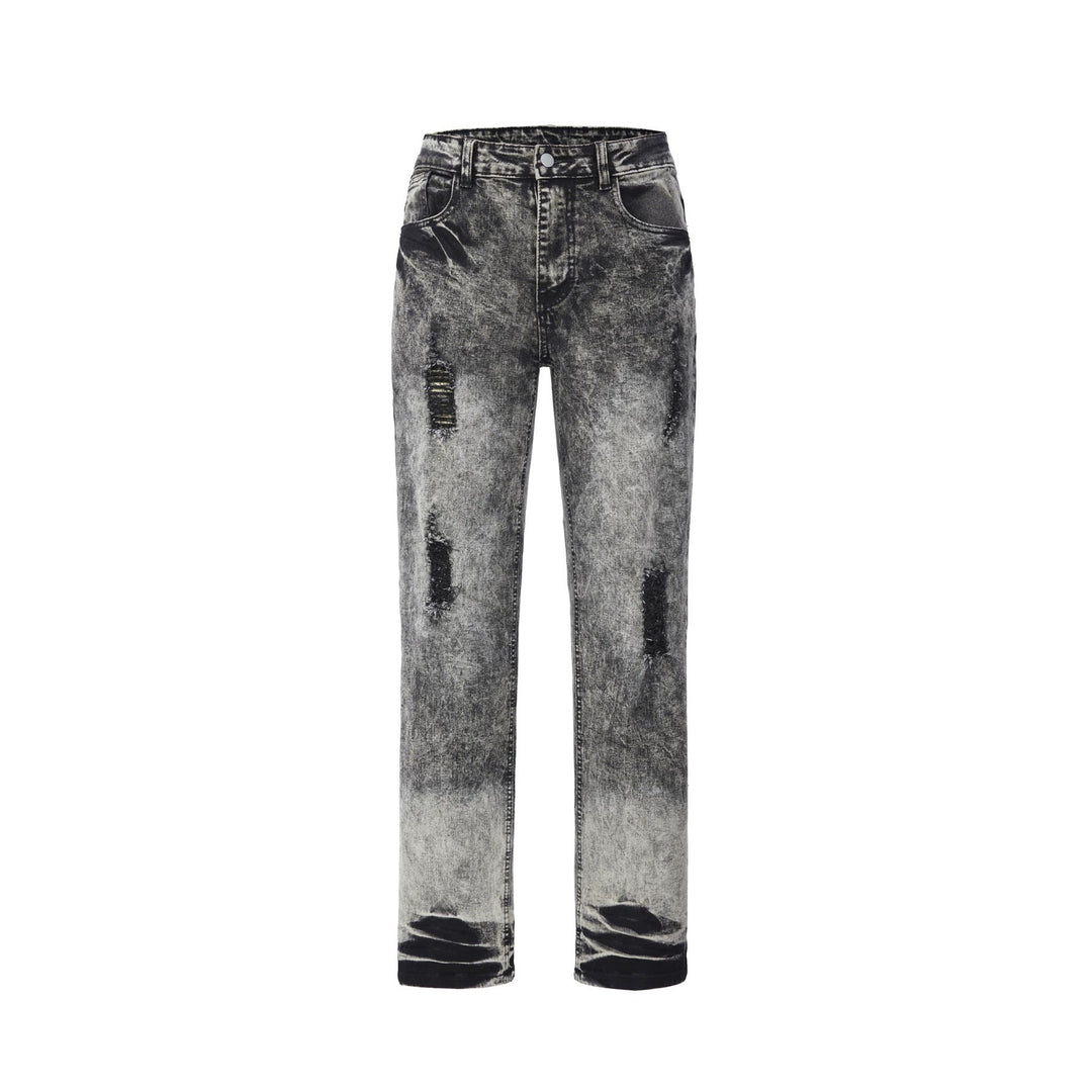 Damen Modische High-Waist Ripped Jeans Echoarchiv
