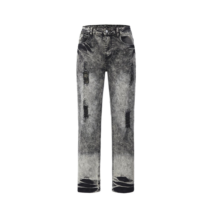 Damen Modische High-Waist Ripped Jeans Echoarchiv