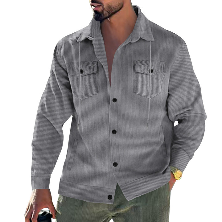 Herren Cord-Jacke mit praktischen Taschen und klassischem Schnitt Echoarchiv