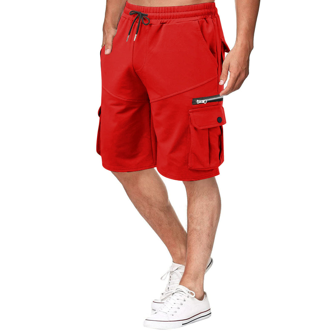Herren funktionale Sport-Shorts mit vielseitigen Taschen und elastischem Bund Echoarchiv