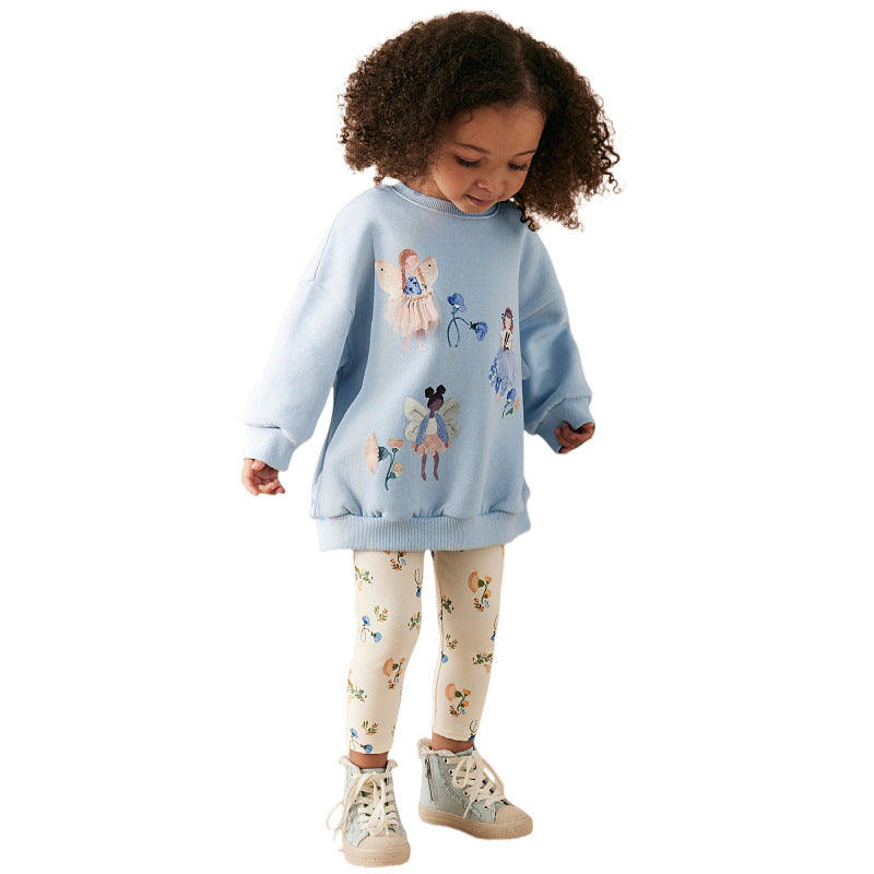 Mädchen Leggings mit buntem Blumenmuster Echo Archiv