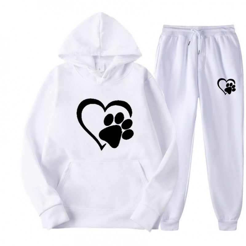 Damen Kuscheliger Hoodie und Jogginghose Set Echoarchiv