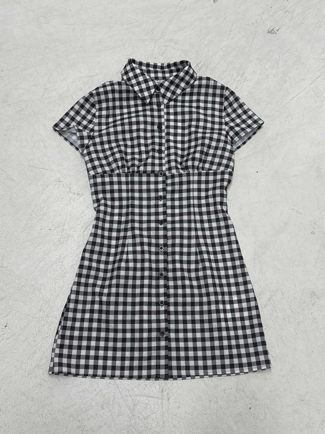 Damen Karo Hemdkleid mit figurbetonendem Schnitt Echo Archiv
