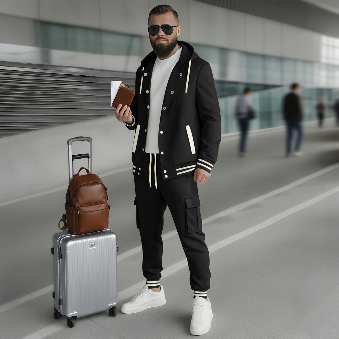 Herren sportlicher Freizeitanzug mit funktionalen Taschen und hochwertiger Verarbeitung Echoarchiv