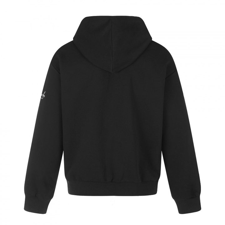 Unisex Reißverschluss-Kapuzenjacke im Military-Look mit Kordelstickerei und Kreuz-Zipper Echo Archiv