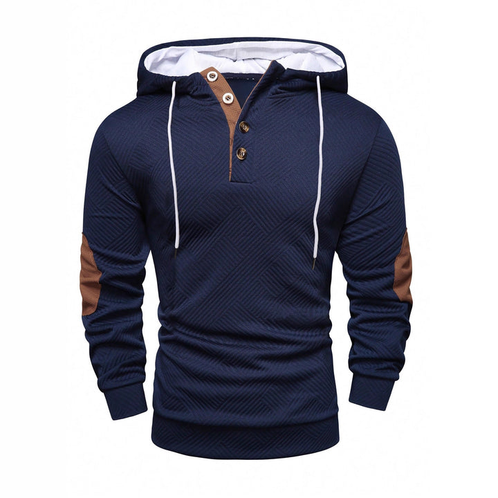 Herren Sportlicher Kapuzenpullover mit einzigartigem Strukturdesign und modischen Akzenten Echoarchiv
