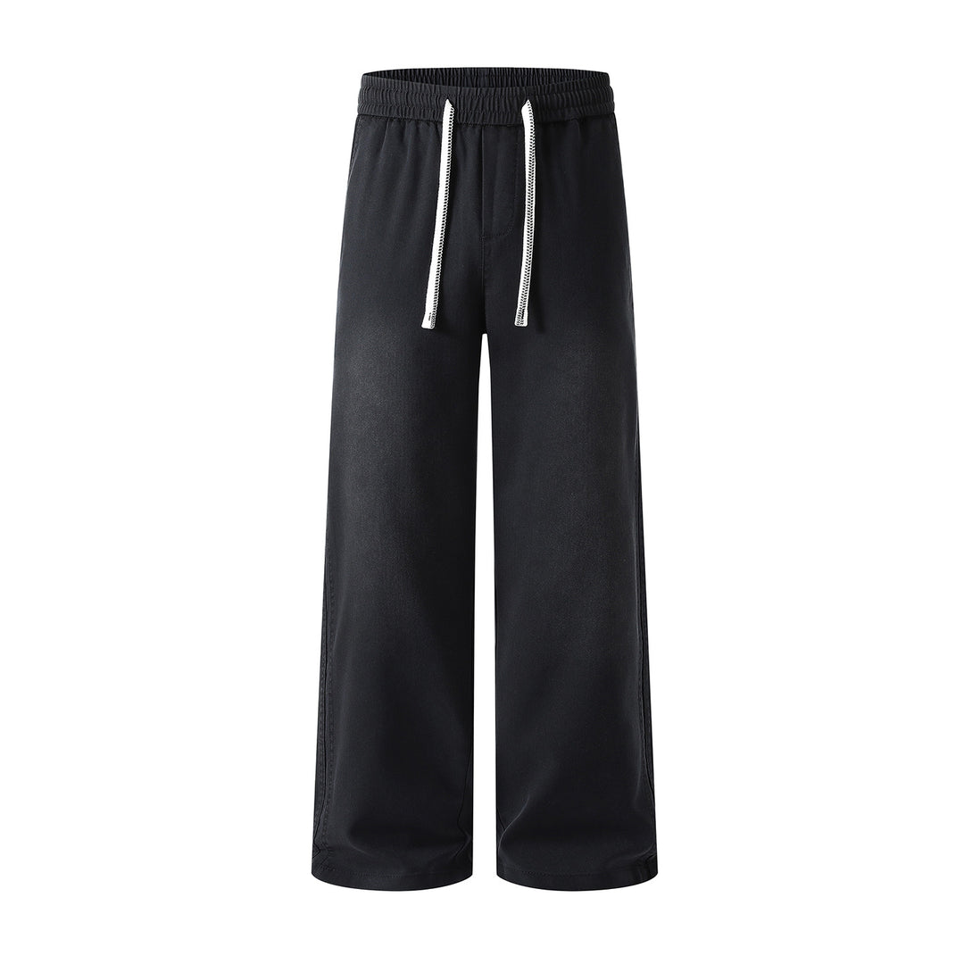 Damen weite Freizeithose mit elastischem Bund und Kordelzug Echoarchiv