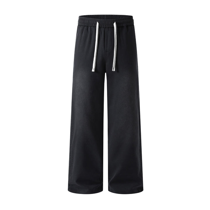 Damen weite Freizeithose mit elastischem Bund und Kordelzug Echoarchiv