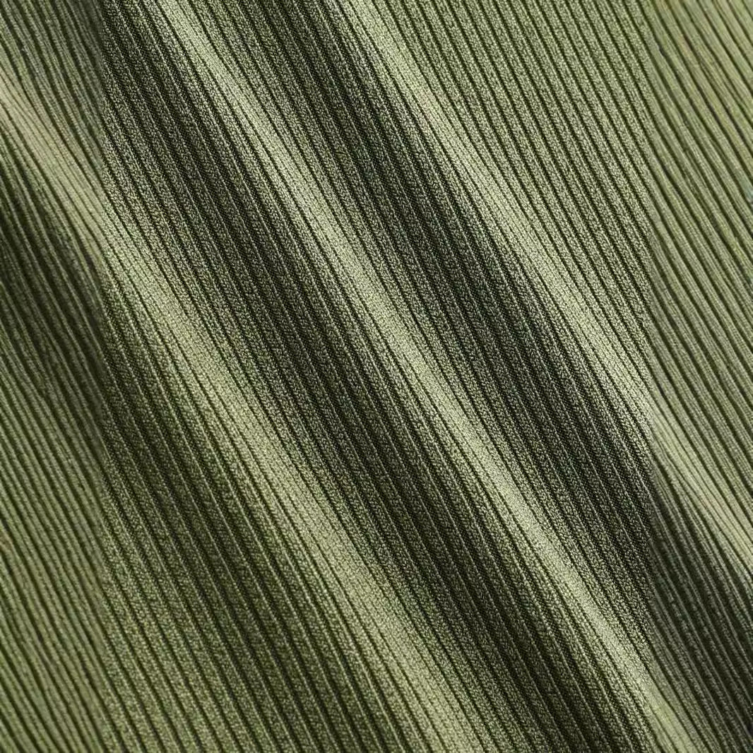 Damen Weite Feinstrick-Palazzohose mit hohem Elastikbund und Faltenfall – Avélisse
