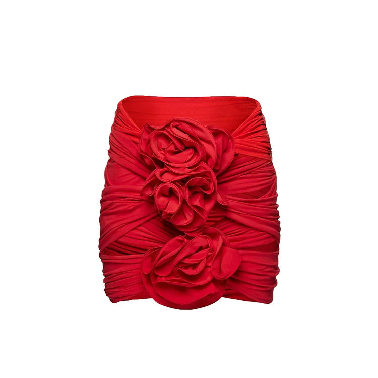 Damen Einteiler Badeanzug mit voluminösen Blumenapplikationen Echo Archiv