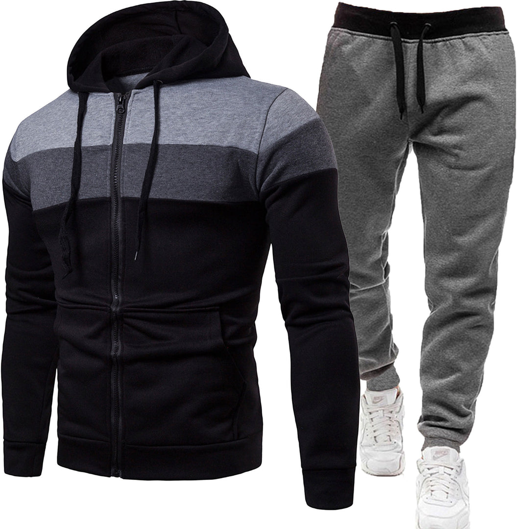 Herren zweiteiliges Freizeit-Jogginganzug-Set – Marzano