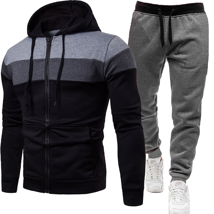 Herren zweiteiliges Freizeit-Jogginganzug-Set – Marzano