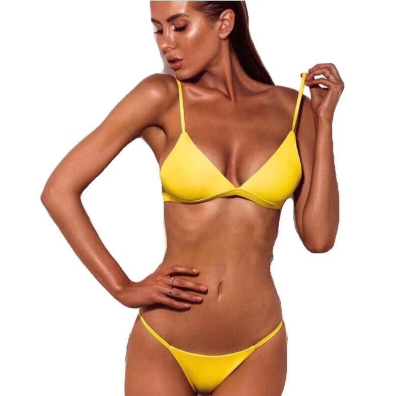 Damen Minimalistisches Triangel-Bikini Echo Archiv