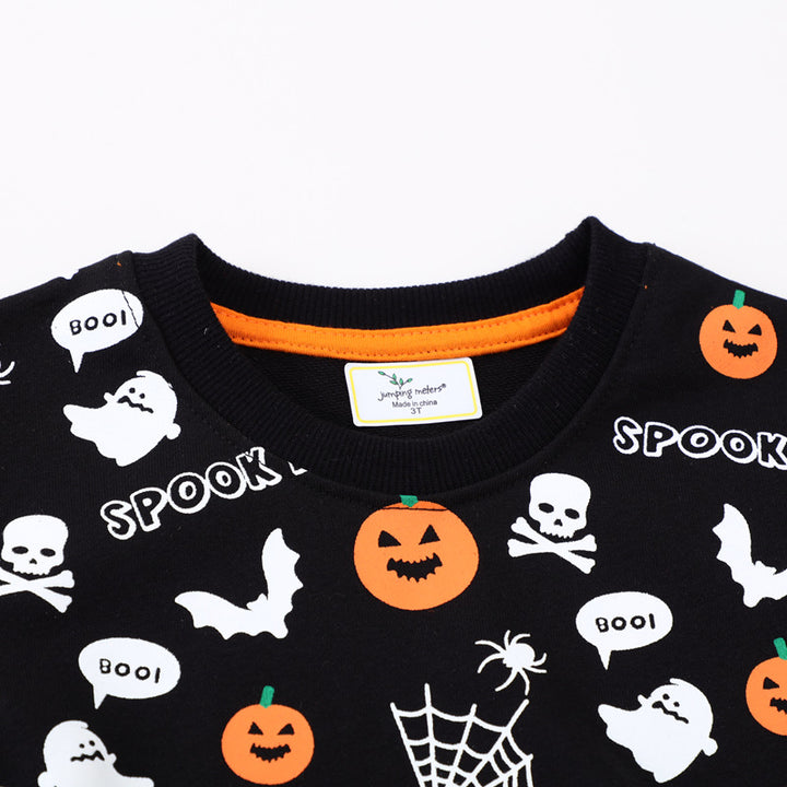 Kinder Sweatshirt mit gruseligem Halloween-Motiv Echo Archiv