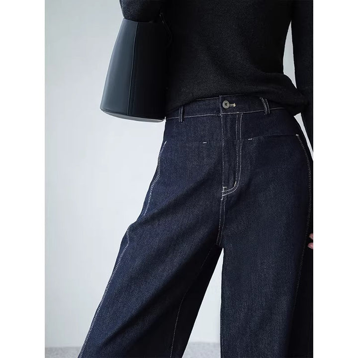 Damen Weite Jeans mit hohem Bund Echoarchiv