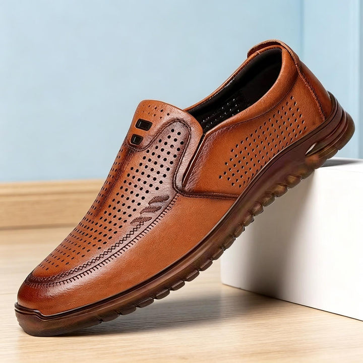 Herren Bequeme Leder Sneakers Echoarchiv