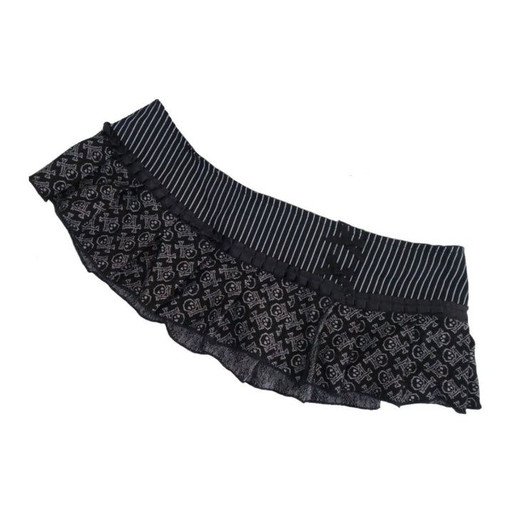 Damen verspielter Minirock mit Rüschen und einzigartigem Muster Echo Archiv