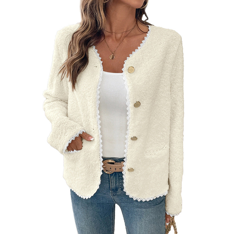 Damen Eleganter Cardigan mit Spitzenverzierungen Echo Archiv