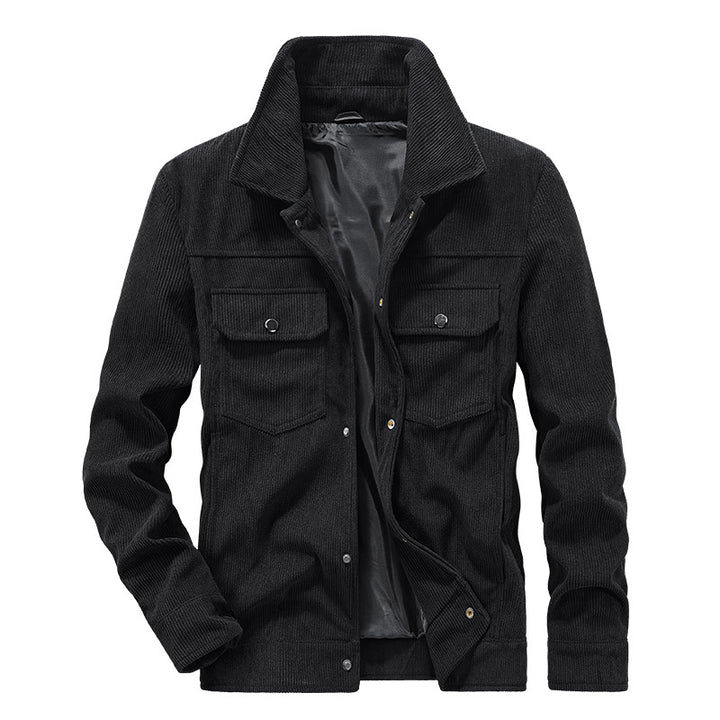 Herren Lässige Cordjacke mit praktischen Brusttaschen Echo Archiv