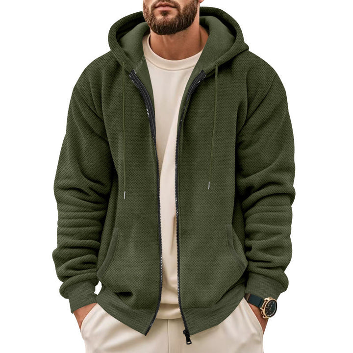 Herren Sportliche Kapuzenjacke mit atmungsaktivem Material und praktischem Reißverschluss Echoarchiv