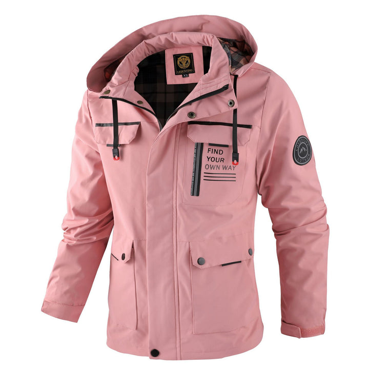 Herren nan urbaner Softshell-Parka mit Kapuze, verdecktem Zweiwege-Reißverschluss und Ärmeltasche Echo Archiv
