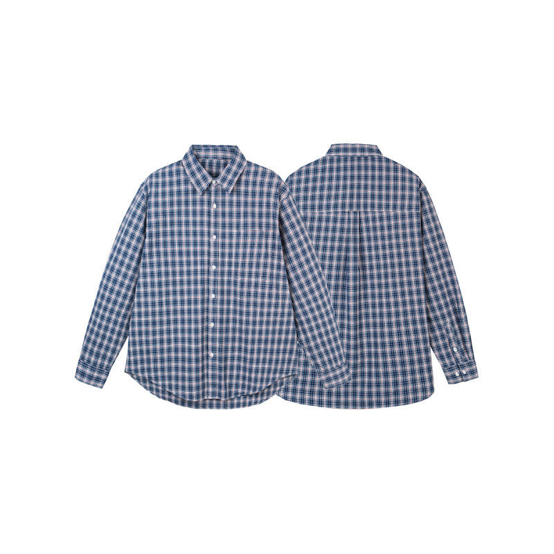 Herren Legeres Karo-Hemd im Overshirt-Stil mit Button-Down-Kragen und abgerundetem Saum Echo Archiv