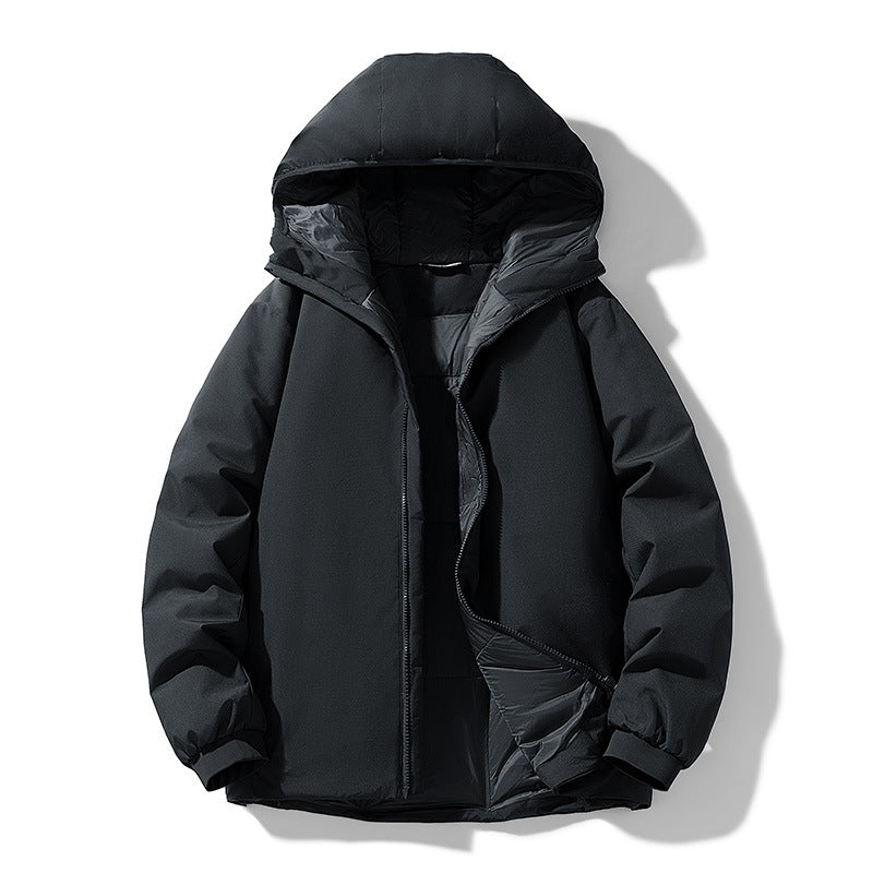 Herren Gefütterte Thermo-Winterjacke mit Kapuze, winddichter Shell und elastischen Bündchen Echo Archiv
