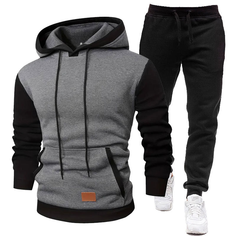 Herren Sportliches Hoodie- und Jogginghosen-Set Echoarchiv