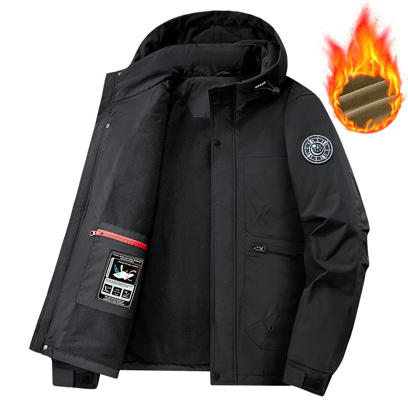 Herren Technische Wetterjacke mit abnehmbarer Kapuze Echo Archiv