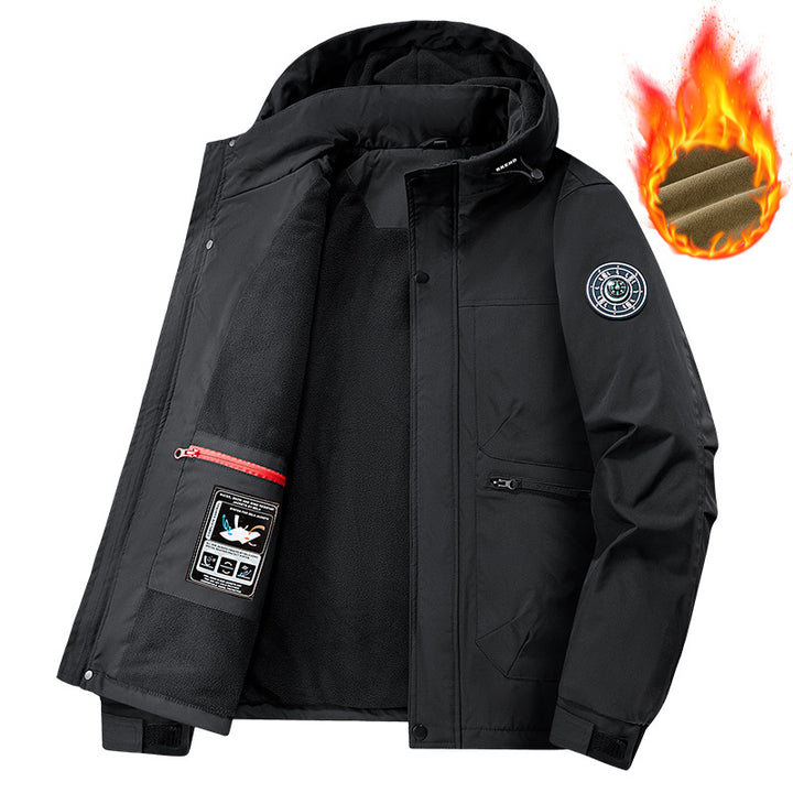 Herren Technische Wetterjacke mit abnehmbarer Kapuze Echo Archiv