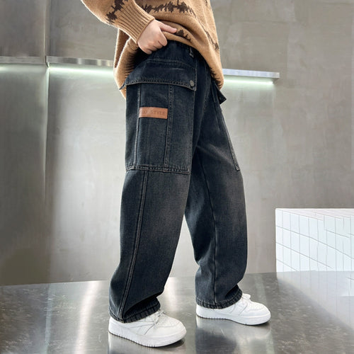 Damen lässige Cargo-Jeans im Oversized-Stil Echo Archiv