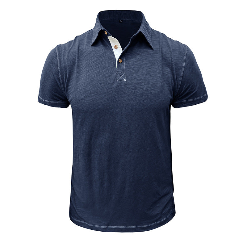 Herren Polo-Shirt mit stylischem Knopfverschluss Echoarchiv