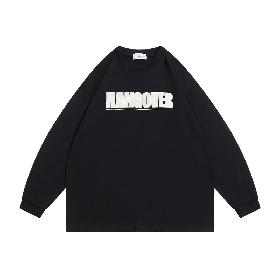 Unisex Oversize‑Sweatshirt mit markantem Typo‑Print, geripptem Rundhals und verlängerten Ärmeln Echoarchiv