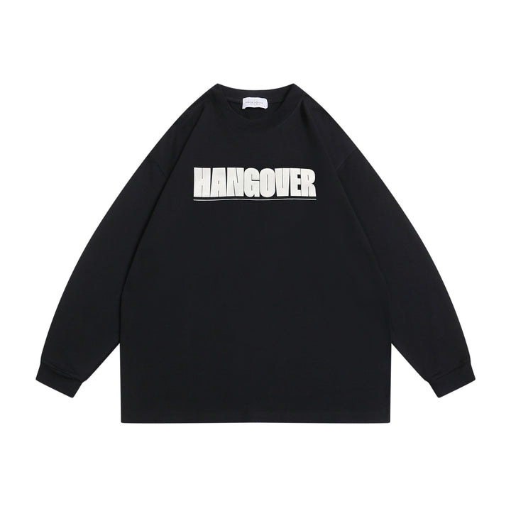 Unisex Oversize‑Sweatshirt mit markantem Typo‑Print, geripptem Rundhals und verlängerten Ärmeln Echoarchiv