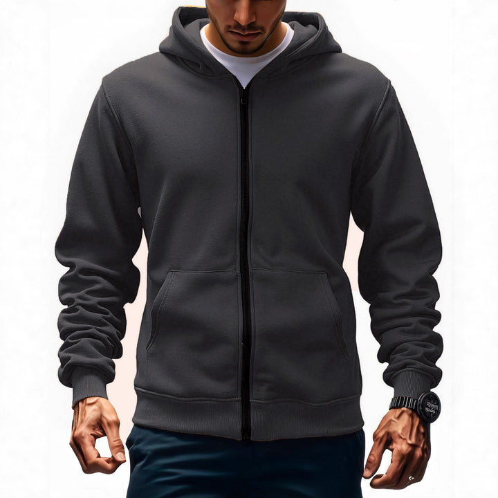 Herren Modische Kapuzenjacke mit praktischen Taschen Echo Archiv