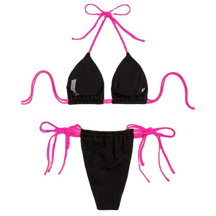 Damen Triangel-Bikini-Set mit verstellbaren Schnürungen Echo Archiv