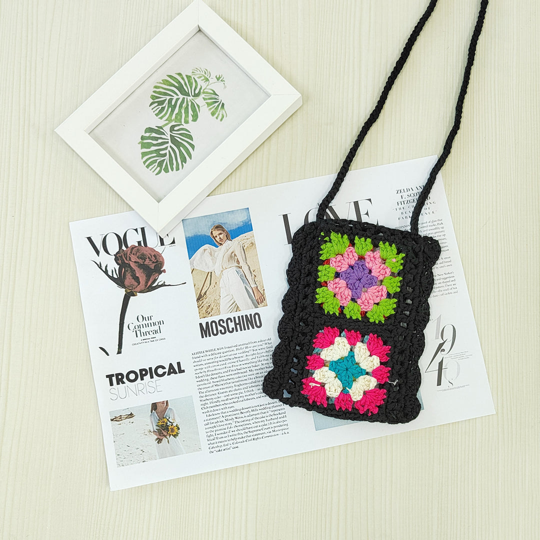 Damen Handgefertigte Häkel-Tasche Echo Archiv 1779787760