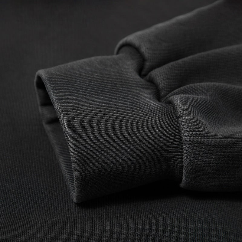 Herren Oversize Kapuzenjacke mit durchgehendem Reißverschluss, fleecegefüttert, Kängurutaschen & gerippten Bündchen Echoarchiv