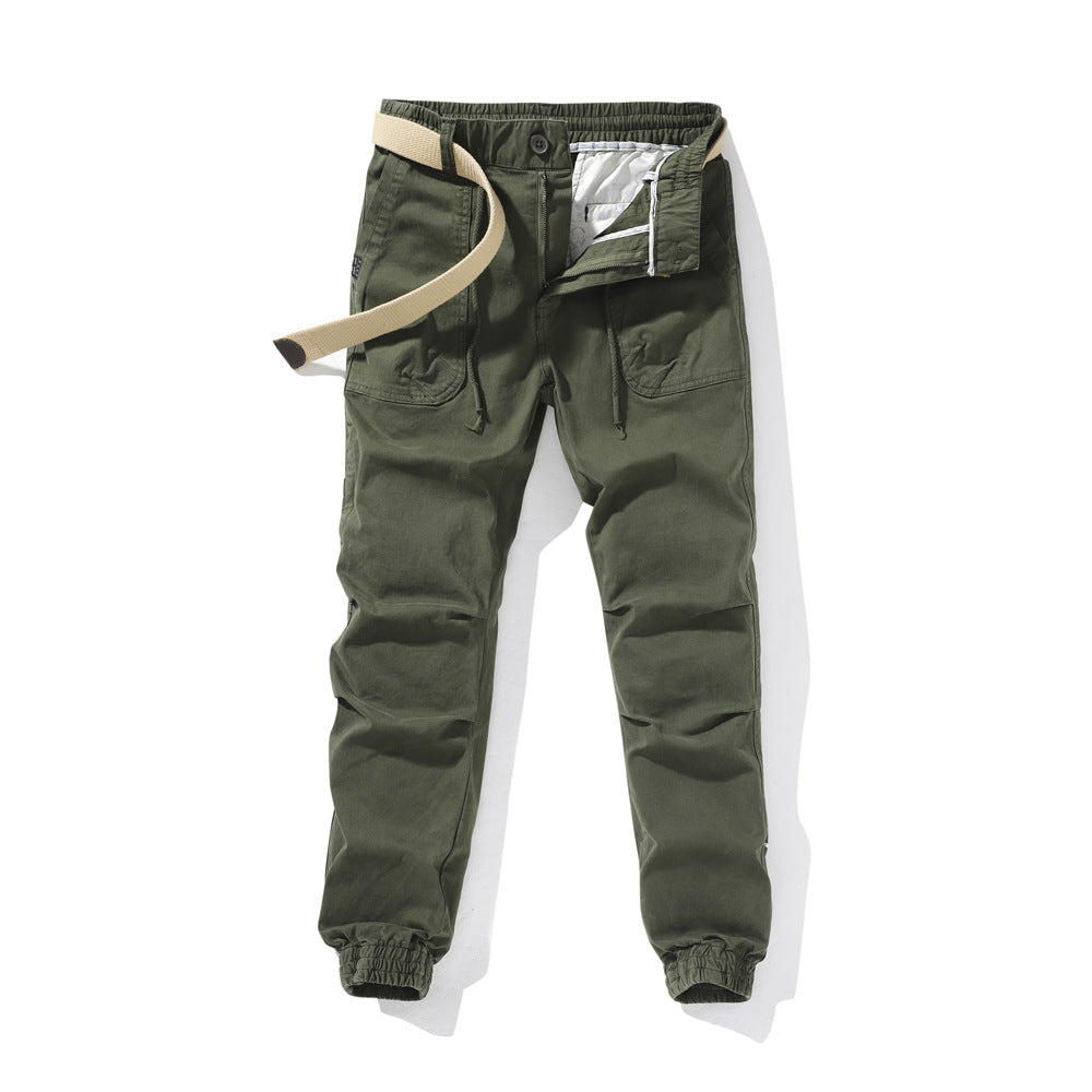 Herren bequeme Utility-Hose mit flexiblem Bund und multifunktionalen Taschen Echoarchiv