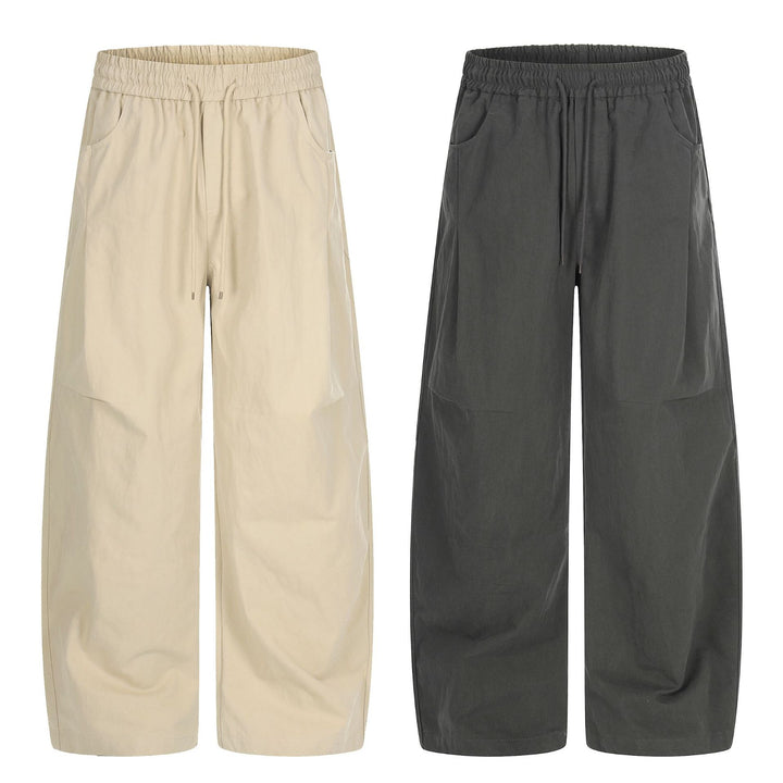 Damen Weite Culotte‑Hose mit elastischem Tunnelzugbund und großen Eingrifftaschen Echoarchiv