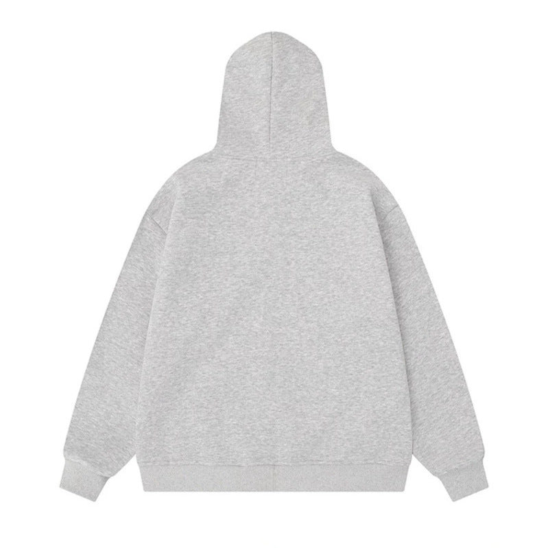 Damen Kapuzen-Sweatjacke mit gesticktem Dackel‑Motiv und gepunkteter Kapuzenfütterung Echoarchiv