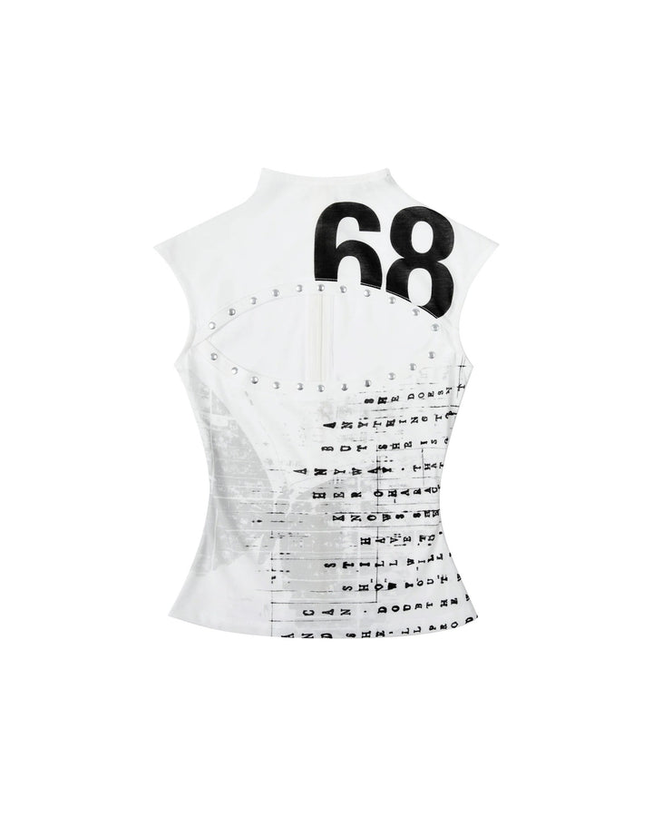 Damen Kreatives Tank-Top mit Grafischem Druck Echo Archiv